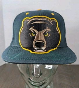 Zephyr NCAA Baylor Bears Snapback Hat Green Embroidered Cap College Mascot - Picture 1 of 12