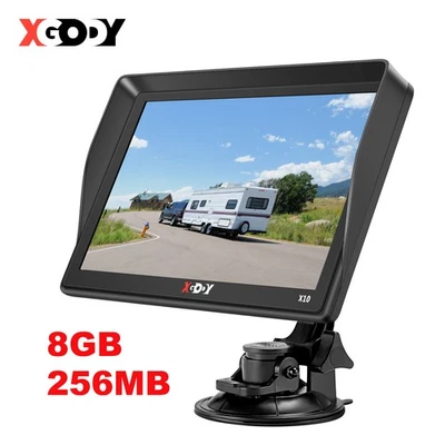 XGODY EU Karten 9 Zoll Auto GPS Navigationsgerät mit Sonnenschirm Wohnmobil Navi - Bild 1 von 4