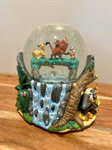 Disney Snowglobe Lion King Simba Timon Pumba Rafiki Hakuna Matata Works EUC - Picture 1 of 8