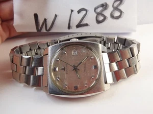 Vintage Dugena Monza Automatic Date 10ATM Herren Schweizer Uhr läuft - Bild 1 von 22