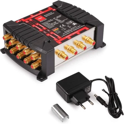 Multischalter SAT RED OPTICUM OMS 9x8 PRO-TR für 8 Teilnehmerfür 2x Quattro LNB - Bild 1 von 4