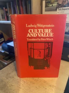 Ludwig Wittgenstein: Culture and Value 1980 Very Good Philosophy HB - Picture 1 of 1