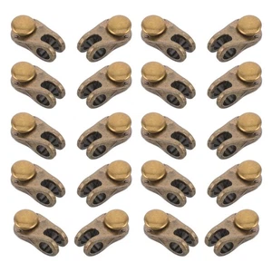  20 juegos de ganchos de encaje de metal para botas de senderismo ojales hebillas hebillas de encaje para zapatos reparación - Imagen 1 de 12