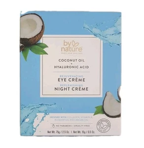 By Nature Aceite de Coco Crema Facial y Ojos Duo Set - Crema de Noche 75g + Crema de Ojos 15g - Imagen 1 de 3
