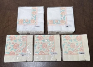 Menge Vintage Papierkunst Hochzeit Braut Dusche Getränk Servietten Neu aus altem Lagerbestand 5 Packungen - Bild 1 von 19