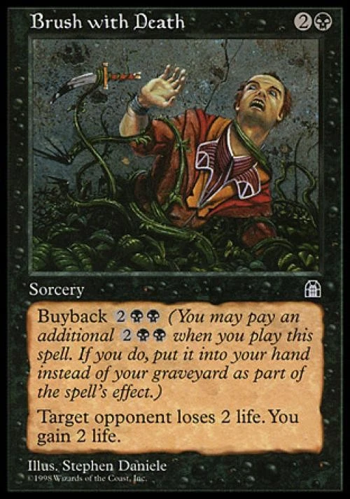 Brush With Death - Light Play MTG Stronghold - Image 1 of 1