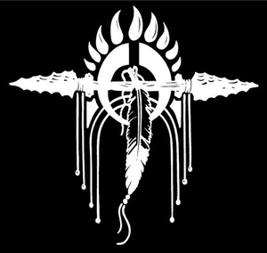 Native American Indian Crest Decal Feathers Spirit car window vinyl sticker - Picture 1 of 1