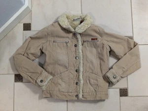 Roxy Girls Size Large Corduroy Jacket, Insulated, Girl Jean, Hooded, Toasty Warm - Picture 1 of 7