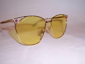 NEW GUCCI SUNGLASSES GG 1375SA 002 GOLD/YEELOW AUTHENTIC 1375 - Picture 1 of 8