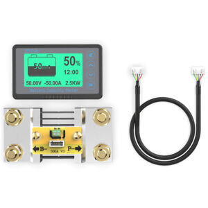 500A Battery Monitor Caravan RV Solar System LCD Alarm Tester Capacity Display