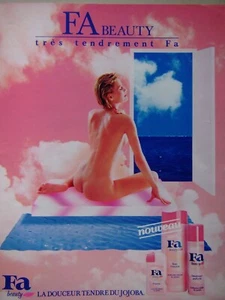 PUBLICITÉ PRESSE 1985 FA BEAUTY TRES TENDREMENT FA LA DOUCEUR TENDRE DU JOJOBA - Imagen 1 de 1