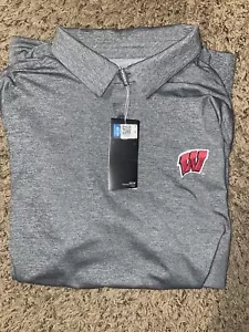 WISCONSIN BADGERS UNDER ARMOUR ERWACHSENE L HEATGEAR LOSE PASSFORM GOLFSHIRT 2016 NEU MIT ETIKETT - Bild 1 von 5