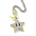 Noctilucent Jewelry Gold Filled Cz Zricon Stars Pendant Bling Necklace Love Gift