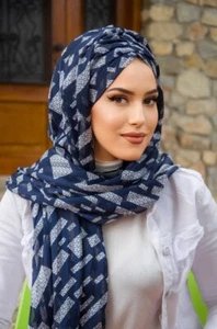 Chic Ready-to-Wear Hijab Muslim Head Scarf | Instant Shawl Easy Slip-On Turban - Picture 1 of 3
