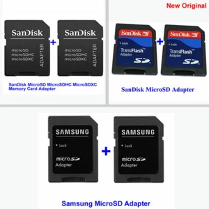 2 Stück x 100 % Original SanDisk Samsung microSD microSDHC microSDXC Karten Adapter - Bild 1 von 3