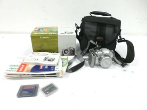 Canon PowerShot S1 IS 3.2MP Digital Camera Silver w Case Manual Compact Flash - Picture 1 of 9