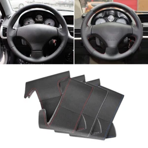 Coprivolante in pelle cucito a mano per Peugeot 206 2007-2009 207 Citroen C2 - Foto 1 di 19