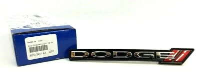Dodge Dart 2013-2016 parachoques delantero fascia negro rojo rayas logotipo placa de identificación emblema Foto 1 de 4