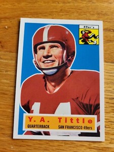 1994 Topps Archives 1956 Series #86 - Y. A. Tittle - San Francisco 49ers. HOF. 