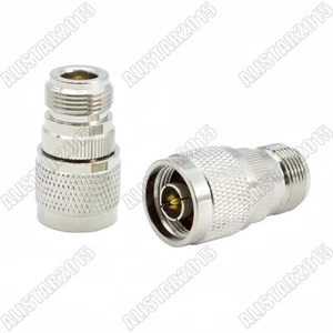 10x N macho enchufe a N hembra conector recto adaptador convertidor de latón nuevo - Imagen 1 de 6