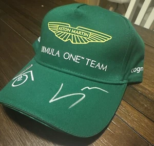 Lance Stroll Signed Aston Martin Racing Hat 2024 Formula 1  Autographed w/ COA ! - Picture 1 of 8