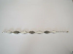 Bracelet - Nacre Grise - Argent - 925/1000 - NEUF * - Picture 1 of 3