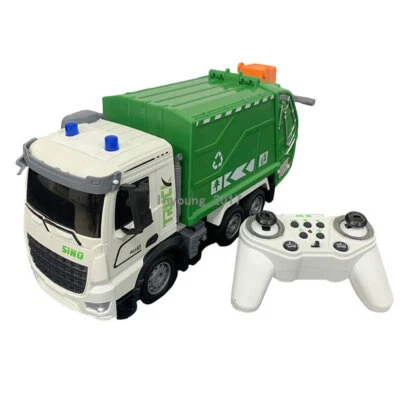 1/12 Remote Control Garbage Truck Toy RC Garbage Truck Light Sound Boys Toys - Image 1 of 4