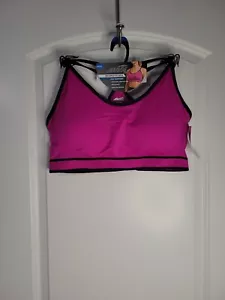 Sujetador deportivo Avia sin costuras que absorbe la humedad transpirable de bajo soporte púrpura XXXL nuevo con etiquetas - Imagen 1 de 4