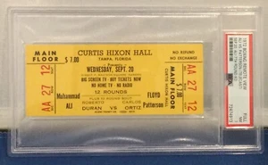 1972 Boxing Ali vs. Patterson FULL boxing ticket PSA 7! - Picture 1 of 3