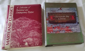 2 vtg 80s Chesapeake Bay Cooking Recipe Cookbook/Binder Baltimore Gas Electric - Foto 1 di 7