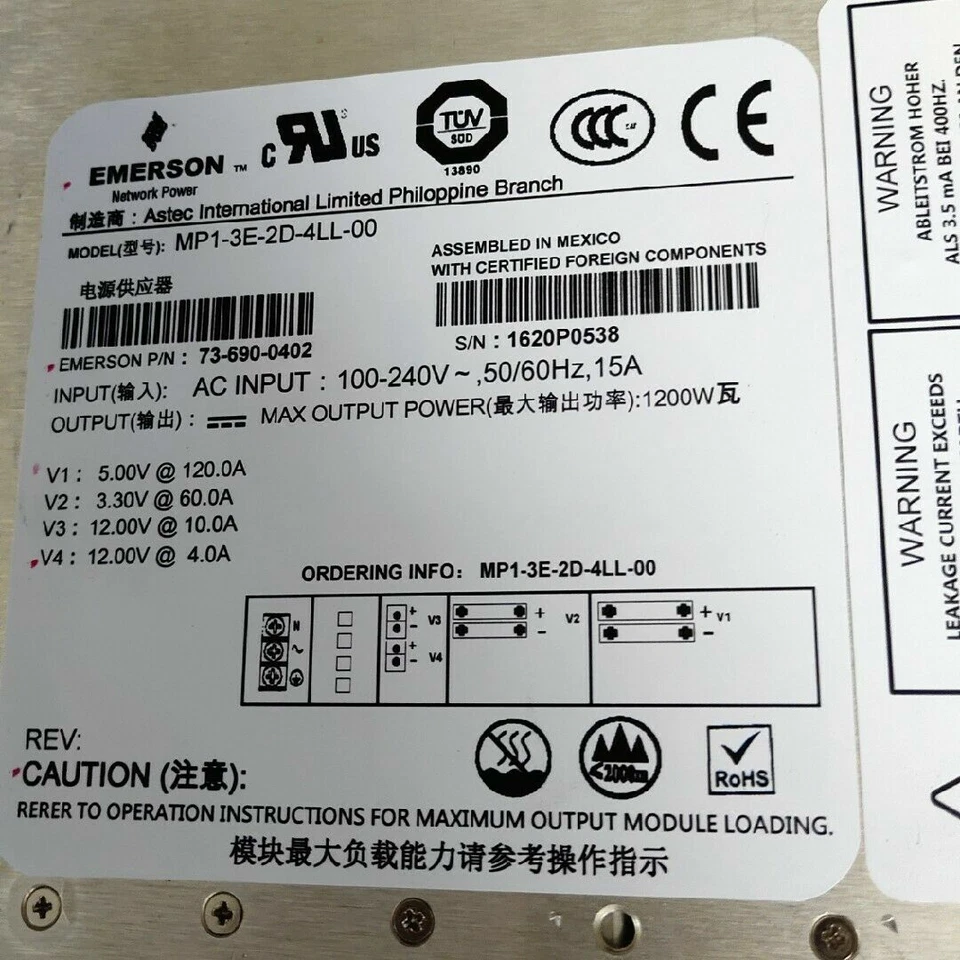 ASTEC plc MP1-3E-2D-4LL-00 refurbished FREE EXPEDITED SHIPPING - Image 1 of 2
