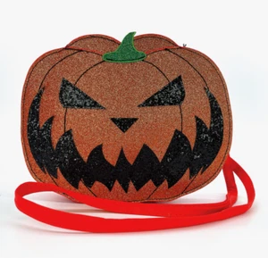 Jack O Lantern Crossbody Purse - Pumpkin Halloween Bag - Picture 1 of 5