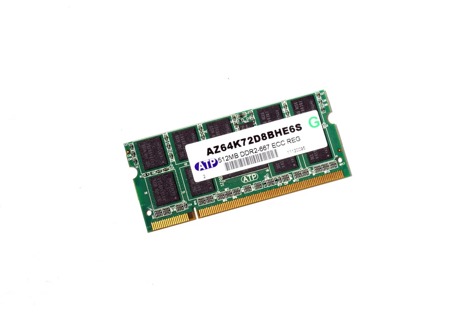ATP AZ64K72D8BHE6S 512MB DDR2-667 EEC REG Server Memory RAM - Image 1 of 1