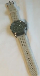 Men's Milano Military Style Watch Black & Cream 10" New Battery - Picture 1 of 9