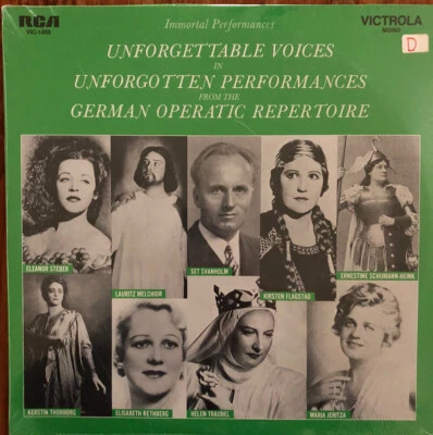 Unforgettable Voices Performances German Operatic Repertoire 1969 RCA SEALED - Image 1 of 2