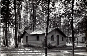 Cabina Nº 1 Knotty Pine Cabins Dorset’s Minnesota RPPC - Imagen 1 de 2