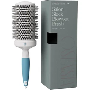 Professional Round Brush for Blow Drying - Large Ceramic Ion Thermal Barrel Brus - Picture 1 of 6