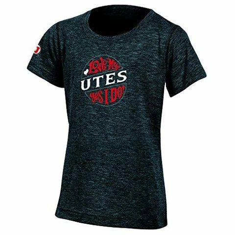 Champion NCAA Utah Utes Youth Girls Fashion Fit Short Sleeve, Medium, Black H Cover