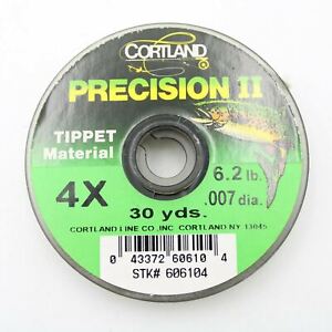 Cortland Precision II 2 Tippet Material 30 Yd Spool 3 Choices Available