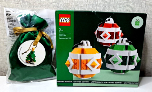 Lego Limited Edition 40604 Christbaumkugel-Set + 5003083 Christbaum-Ornament Neu