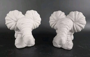Hermosa decoración elefante efecto trenzado - cerámica - 13x16 cm - rosa y gris - Imagen 1 de 4