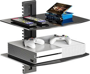 Estantes flotantes para centro de entretenimiento, tiene capacidad para 17,6 libras, estante para TV con Streng - Imagen 1 de 12
