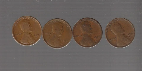 1913  1914  1916  1917  1918  1919  1920  1921  1923  -P mint-  LINCOLN CENT SET Cover