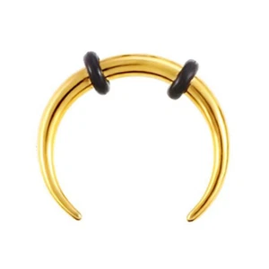1-10PC 16G 316L Steel Crescent Pincher Septum Rings Horseshoes Nose Ring Hoops  - Picture 1 of 12