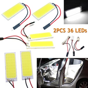 2X 12V Xenon HID White 36 COB LED Dome Map Light Bulb Car Interior Panel Lamp CA - Picture 1 of 12
