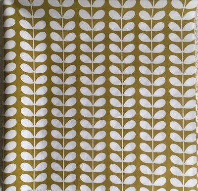 1M 100cm Square Orla Kiely Tiny Stem Moss green Lightweight Cotton Fabric New - Image 1 of 4