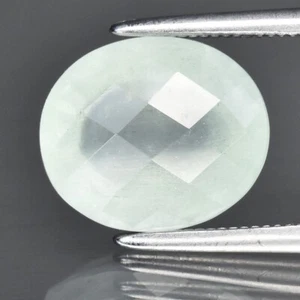 ๐ 3.03ct 10.5x8.8mm Oval Natural Light Green Beryl - Brazil Gem - Picture 1 of 4