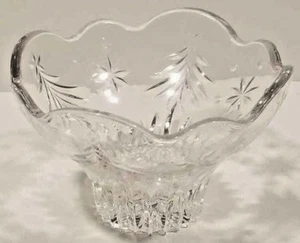 Mikasa Navidad Noche Patas Cuenco 6 pulgadas Cristal Caramelo Plato Vacaciones Árbol Caja  - Imagen 1 de 7