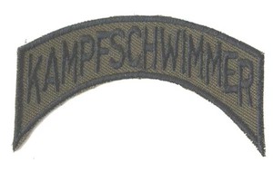 österr. Bundesheer Abzeichen, KAMPFSCHWIMMER Schriftzug, orig. JaKdo Aufnäher - Imagen 1 de 1
