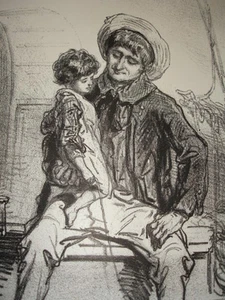 Litografia Gavarni / " I Inglese Casa Questi " - Imagen 1 de 1